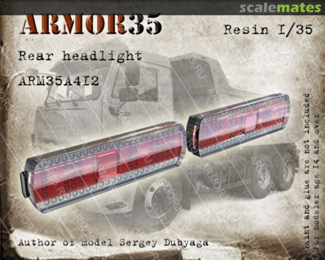 Boxart KAMAZ-65115 Rear Lights ARM35A412 Armor35