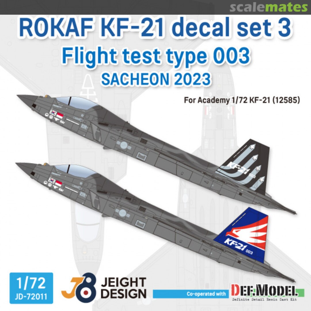 Boxart ROKAF KF-21 decal set 3 JD72011 Jeight Design