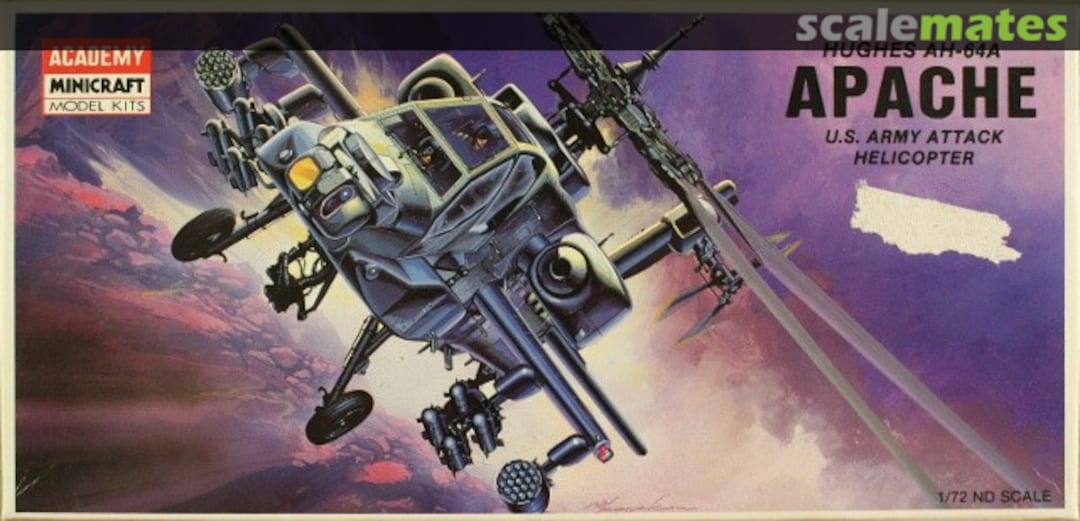 Boxart Hughes AH-64A Apache 1649 Academy/Minicraft