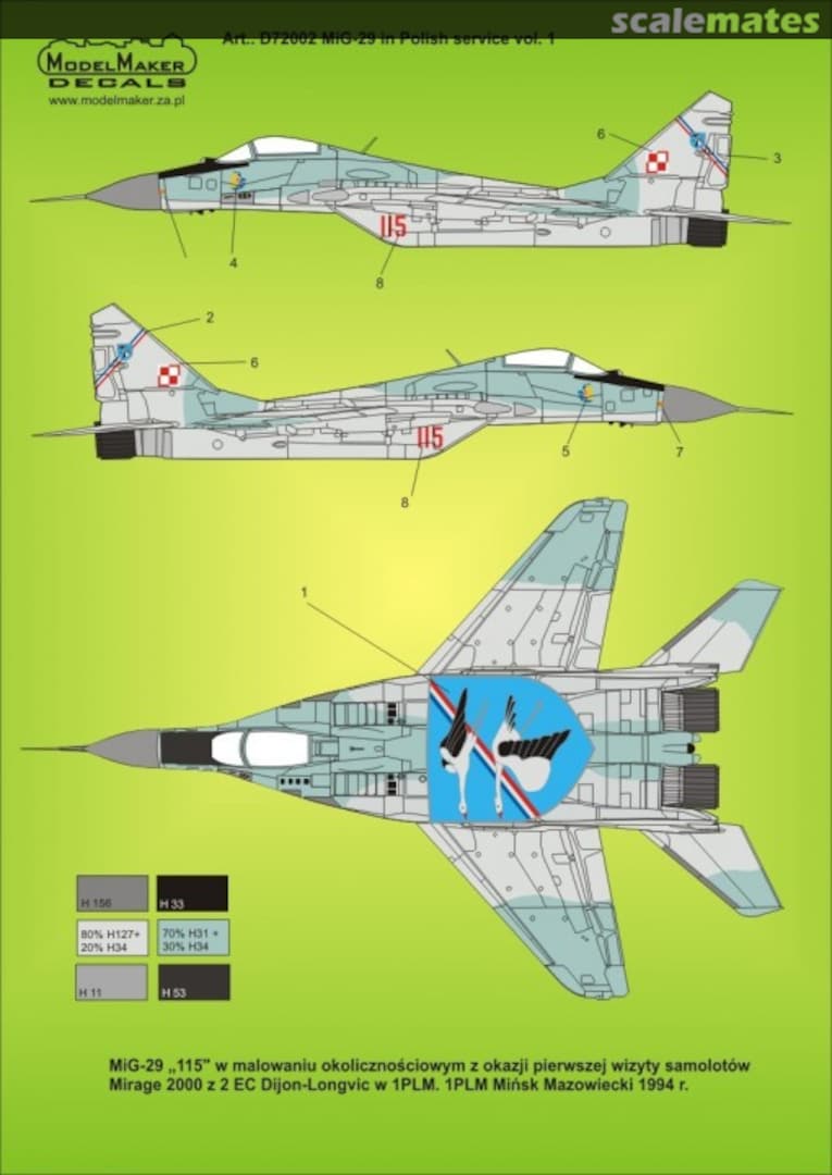 Boxart MiG-29 in Polish service vol.1 D72002 ModelMaker