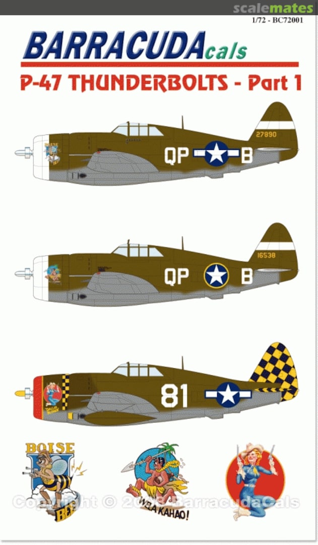 Boxart P-47 Thunderbolts - Part 1 BC72001 Barracuda Studios