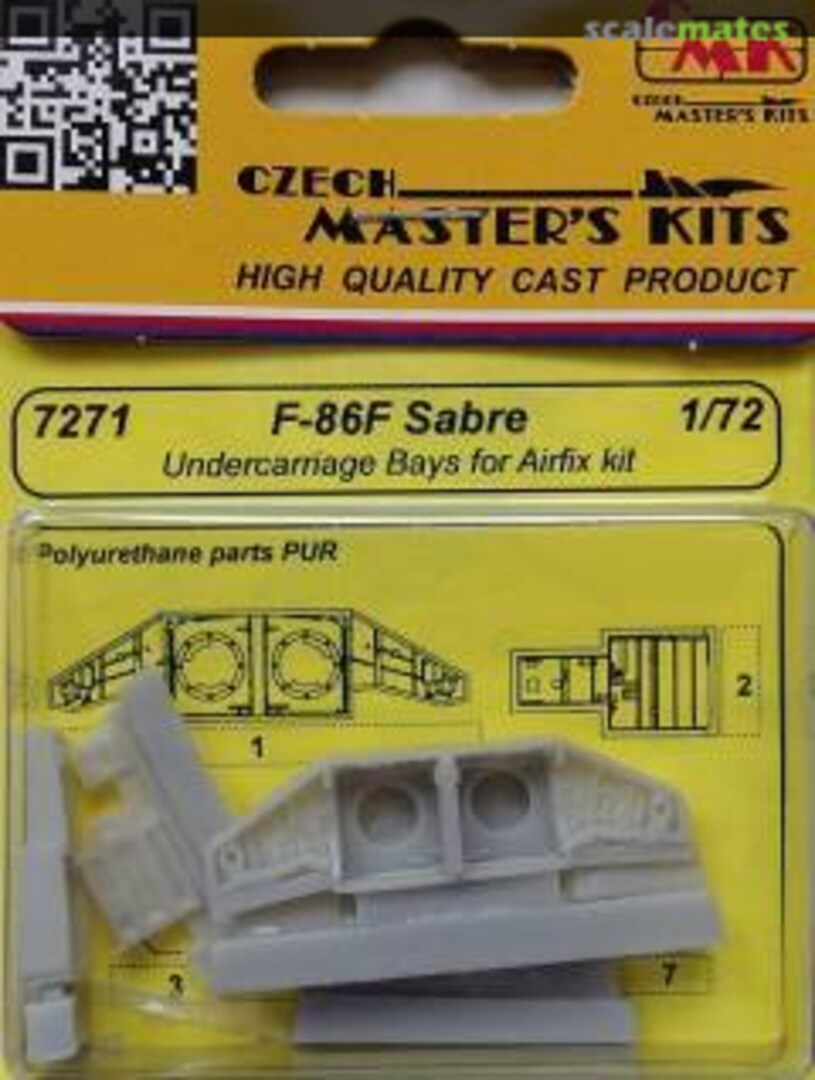 Boxart 7271 F-86F Sabre Undercarriage Bays Set 7271 CMK