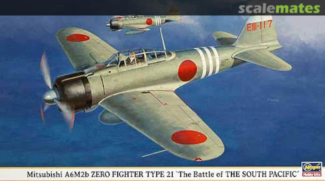 Boxart Mitsubishi A6M2b Zero Fighter Type 21 `The Battle of The South Pacific´ 09800 Hasegawa