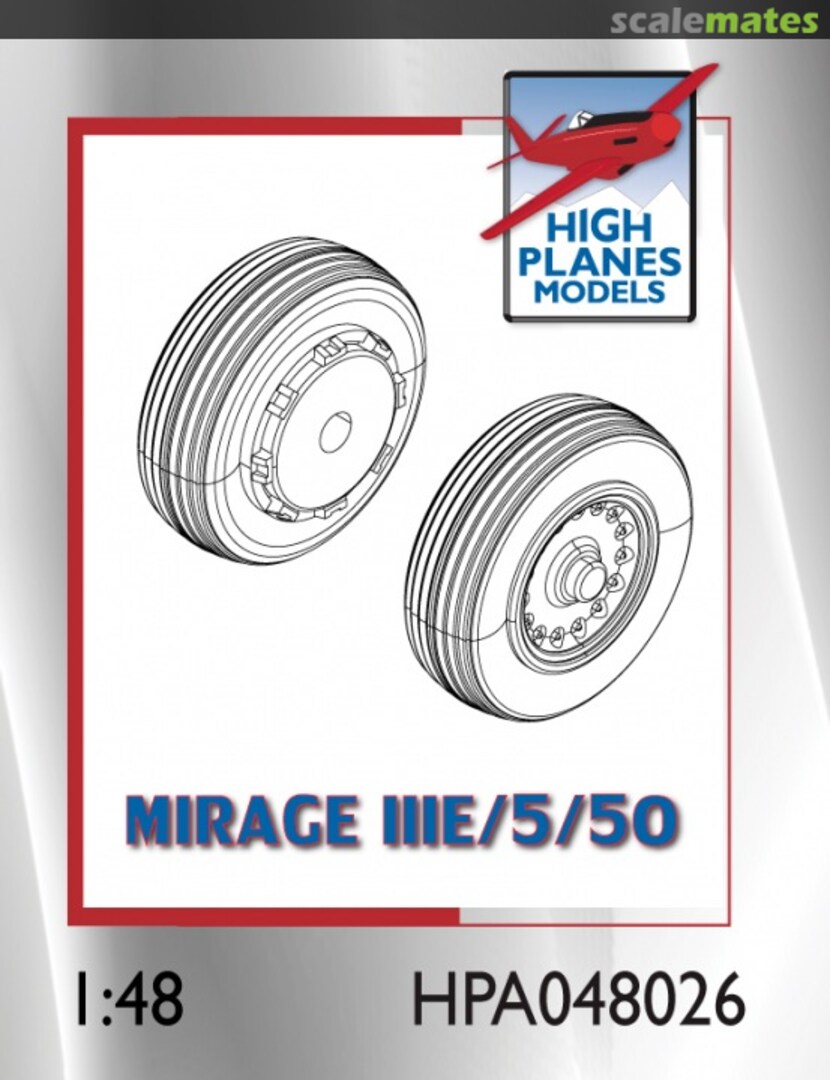 Boxart Mirage IIIE/O/5/50 WHEELS HPA048026 High Planes Models