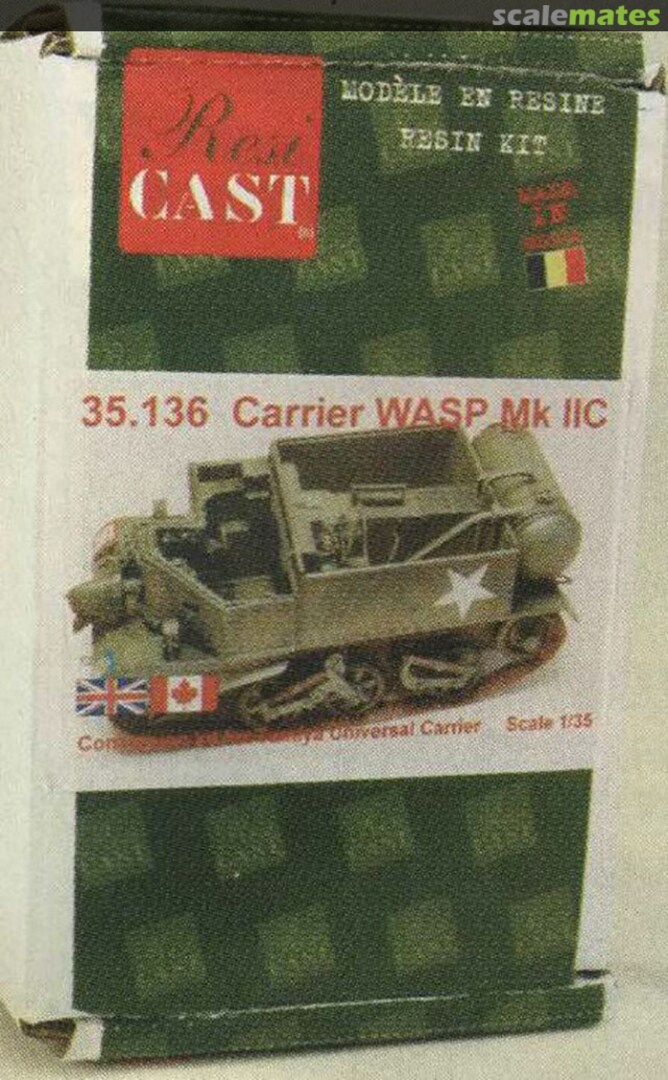 Boxart Carrier WASP MK IIC 35.136 Resicast