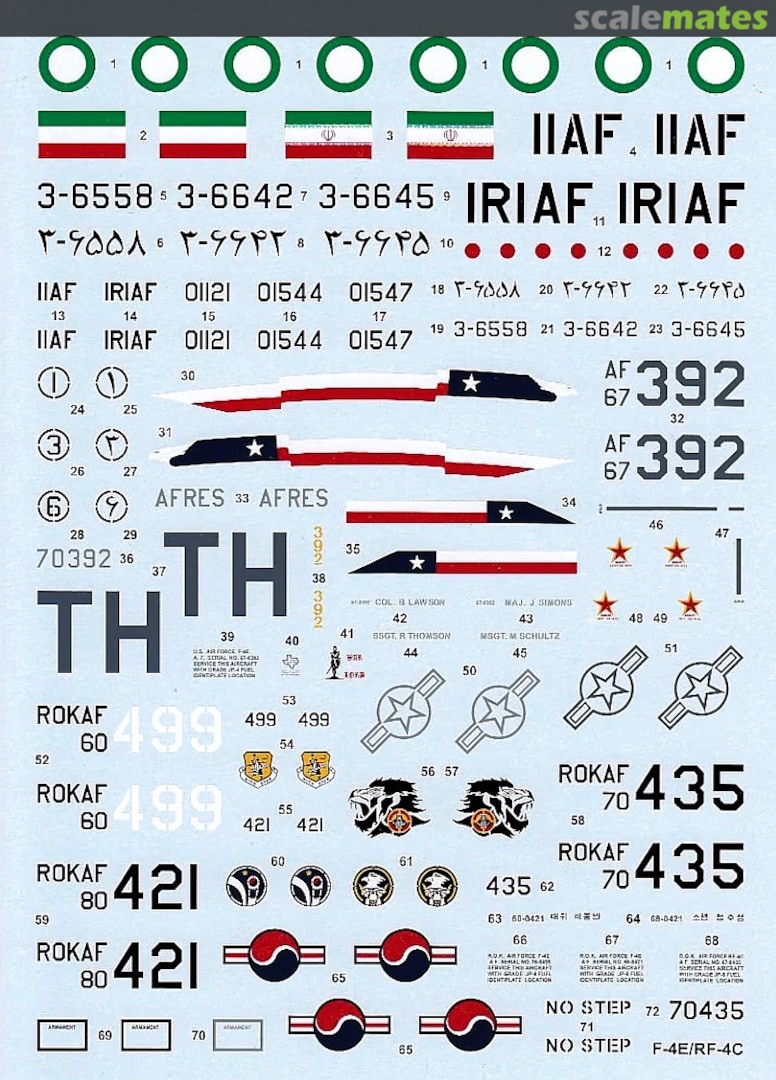 Boxart F-4E, RF-4C Phantom II 48-027 Hi-Decal Line