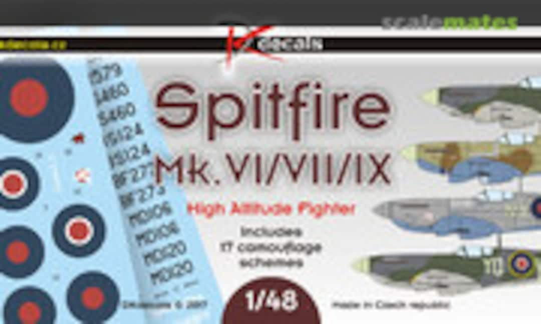 1:48 Spitfire Mk. VI/VII/IX (DK Decals 48014)