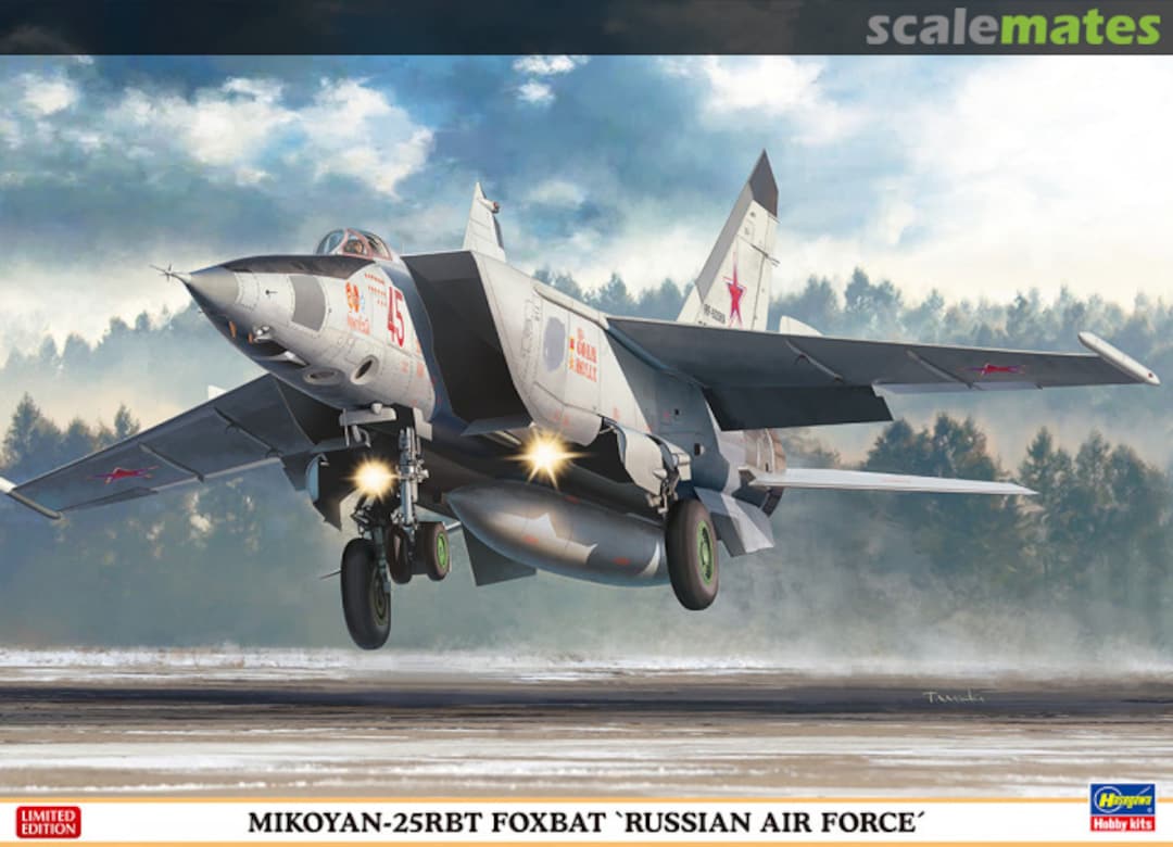 Boxart MiG-25RBT Foxbat `Russian Air Force` 02304 Hasegawa