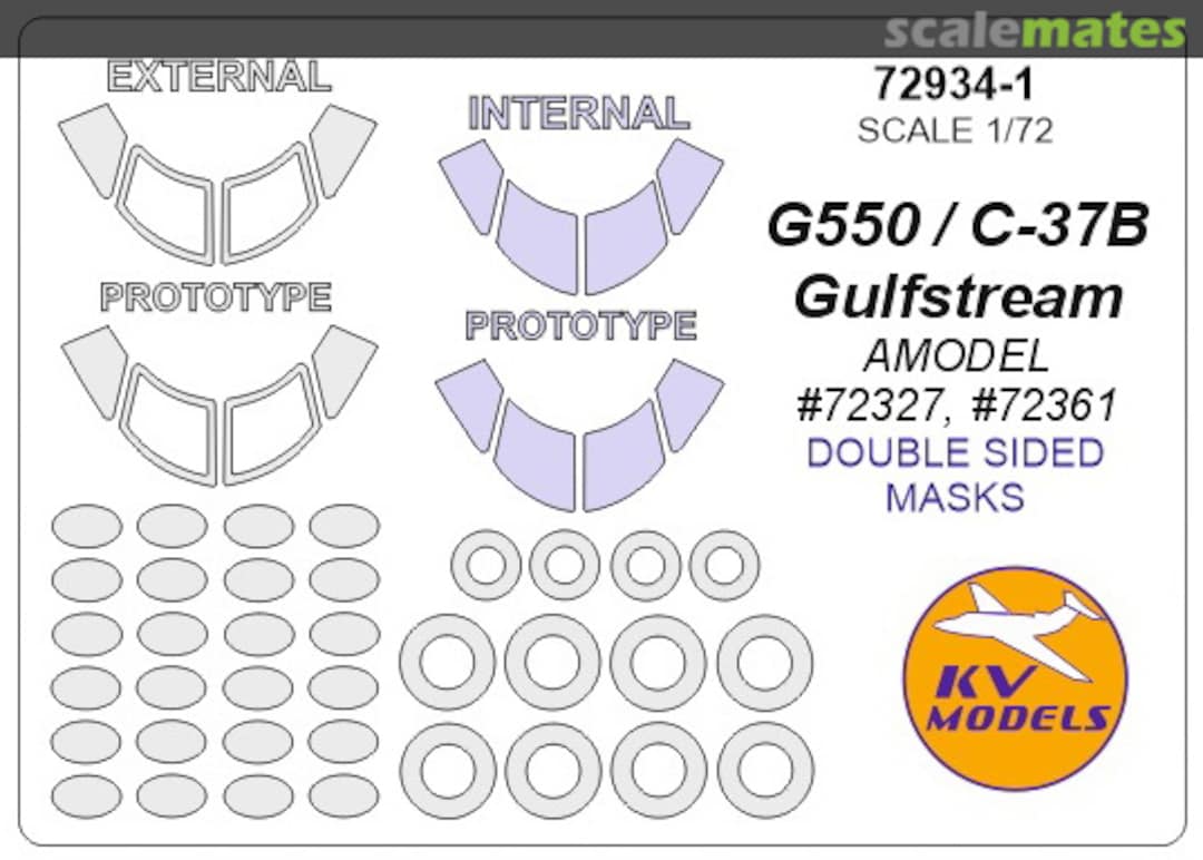 Boxart Gulfstream G550/C-37B 72934-1 KV Models