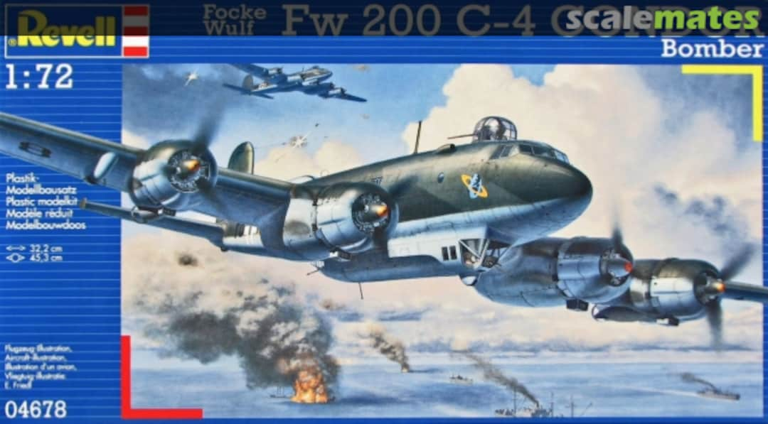 Boxart Focke Wulf Fw 200 C-4 Condor Bomber 04678 Revell