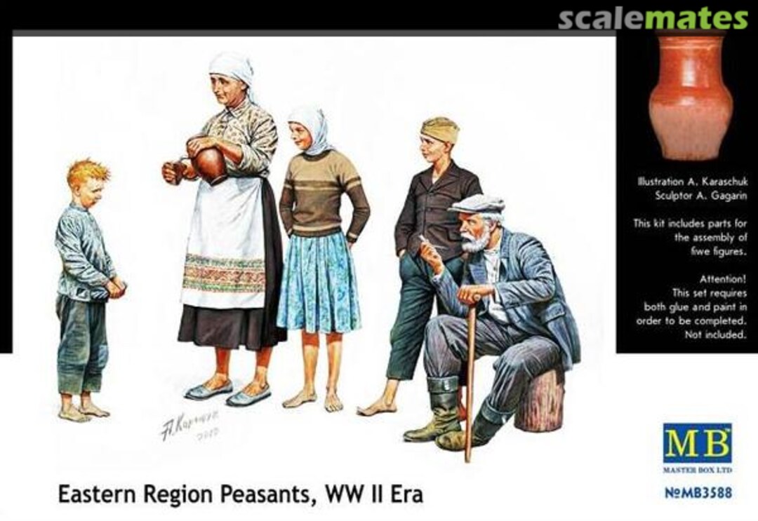 Boxart Eastern Region Peasants MB3588 Master Box