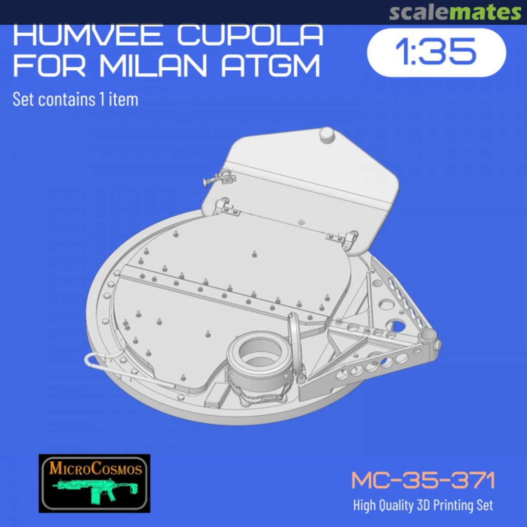 Boxart HUMVEE CUPOLA For MILAN ATGM MC-35-371 3D MicroCosmos