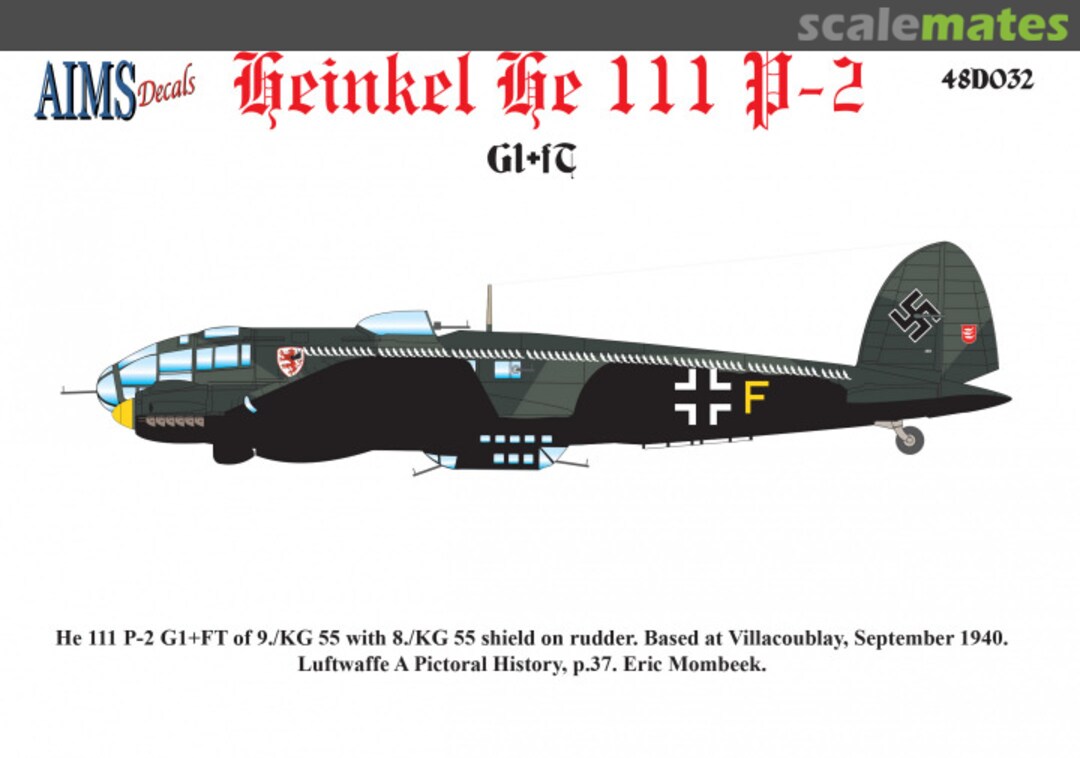 Boxart Heinkel He 111P-2 48D032 AIMS