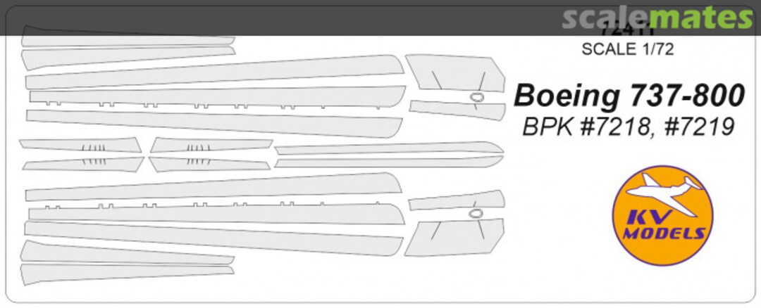 Boxart Boeing 737-800 72411 KV Models