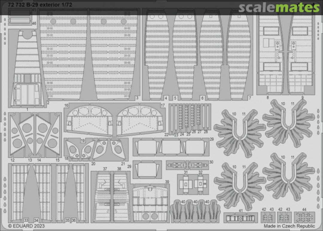 Boxart B-29 Exterior 72732 Eduard