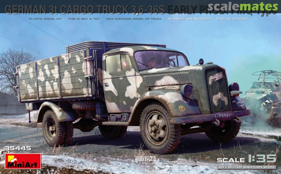 Boxart 3t Cargo Truck 3,6-36S 35445 MiniArt