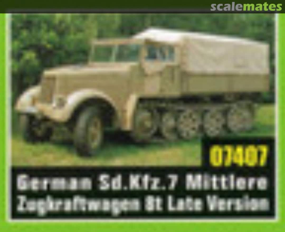 Boxart Sd.Kfz. 7 mittlerer Zugkraftwagen 8t 07407 Trumpeter