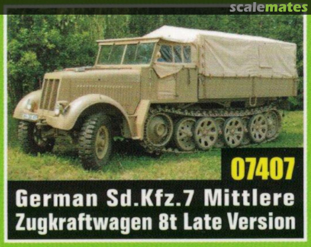 Boxart Sd.Kfz. 7 mittlerer Zugkraftwagen 8t 07407 Trumpeter