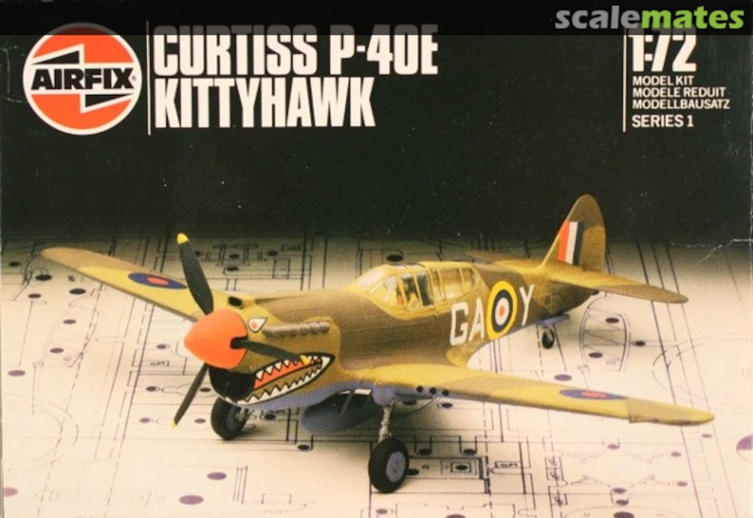 Boxart Curtiss P-40E Kittyhawk 9 61038 Airfix