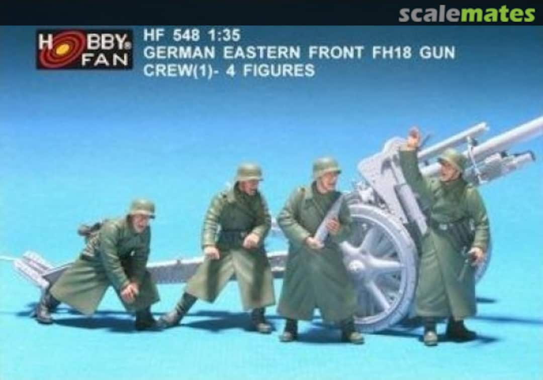 Boxart leFH18 Launcher Crew I (4 Fig) HF548 Hobby Fan