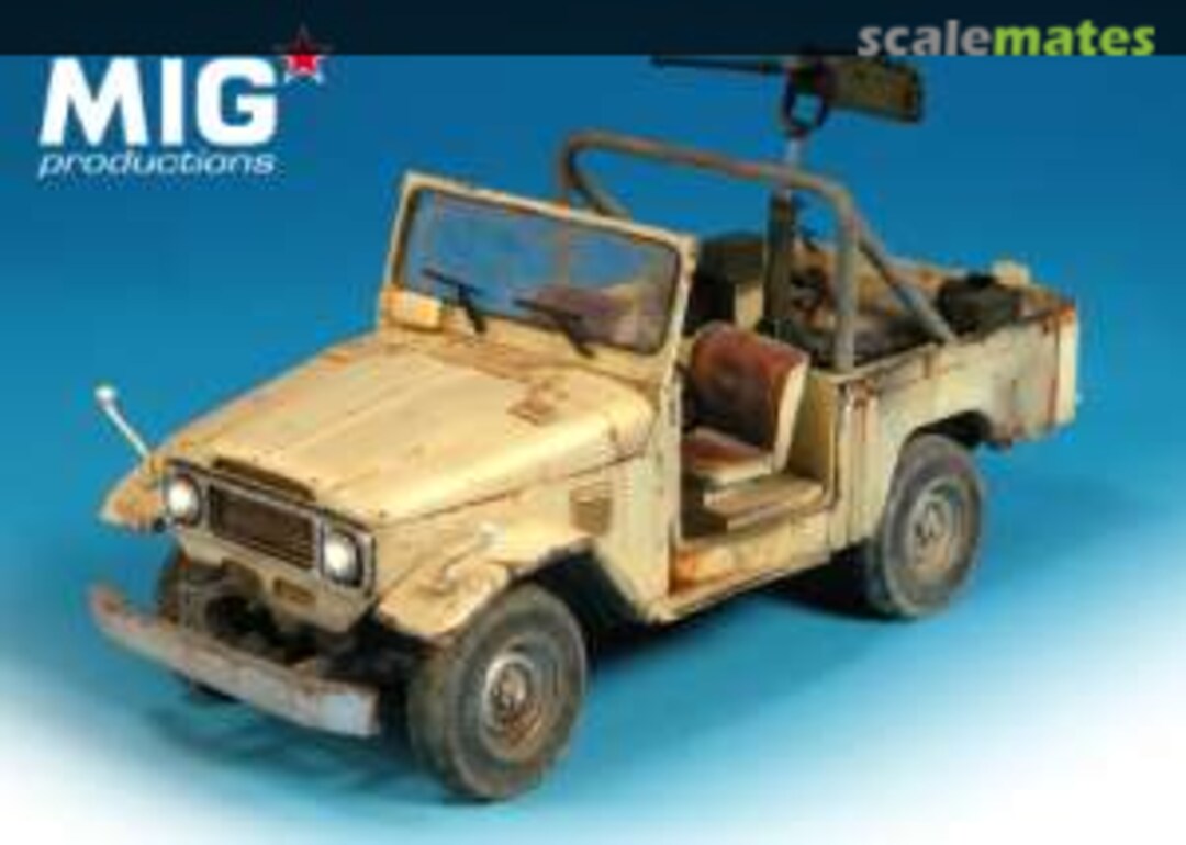 Boxart Technical BJ44 Landcruiser w/Browning Cal.50 MP 35-139 MIG Productions