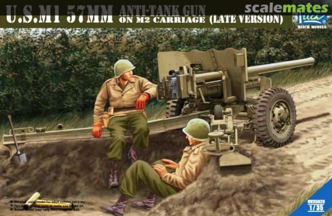 Boxart M1 57mm Anti-tank gun RV35020 Riich.Models