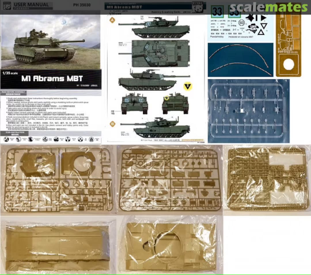 Contents M1 Abrams MBT PH-35030 Panda Hobby