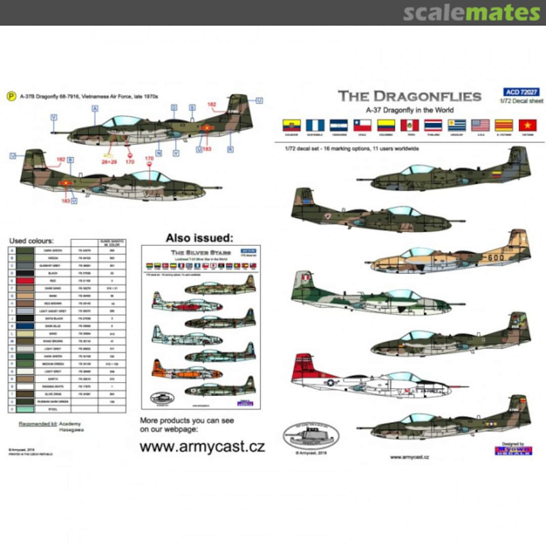 Boxart A-37 Dragonfly ACD 72 027 Armycast M&M