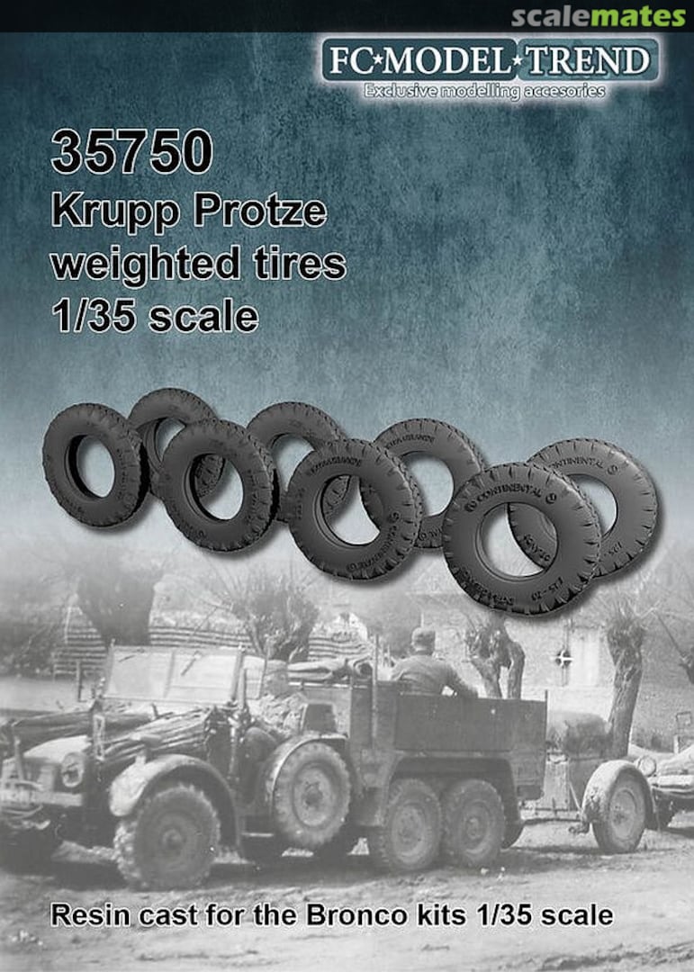 Boxart Krupp Protze, weighted tires 35750 FC Model Trend