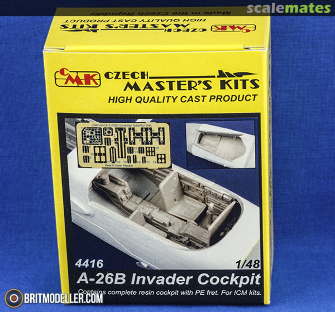 Boxart A-26B Invader Cockpit for ICM 4416 CMK