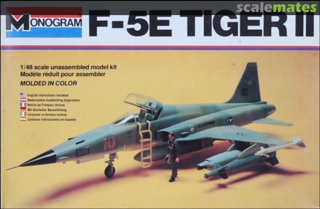 Boxart F-5E Tiger II 5407 Monogram