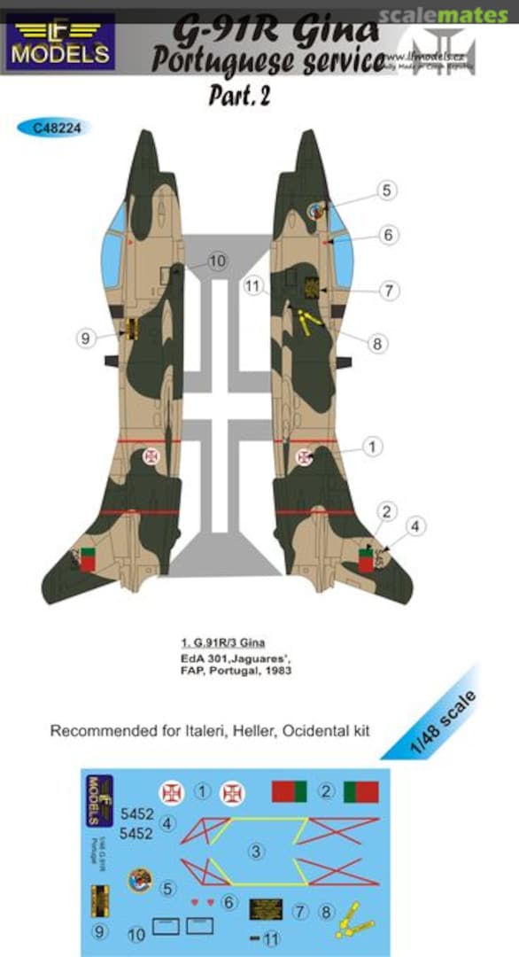 Boxart G.91R Gina Portuguese Service Part.2 C48224 LF Models