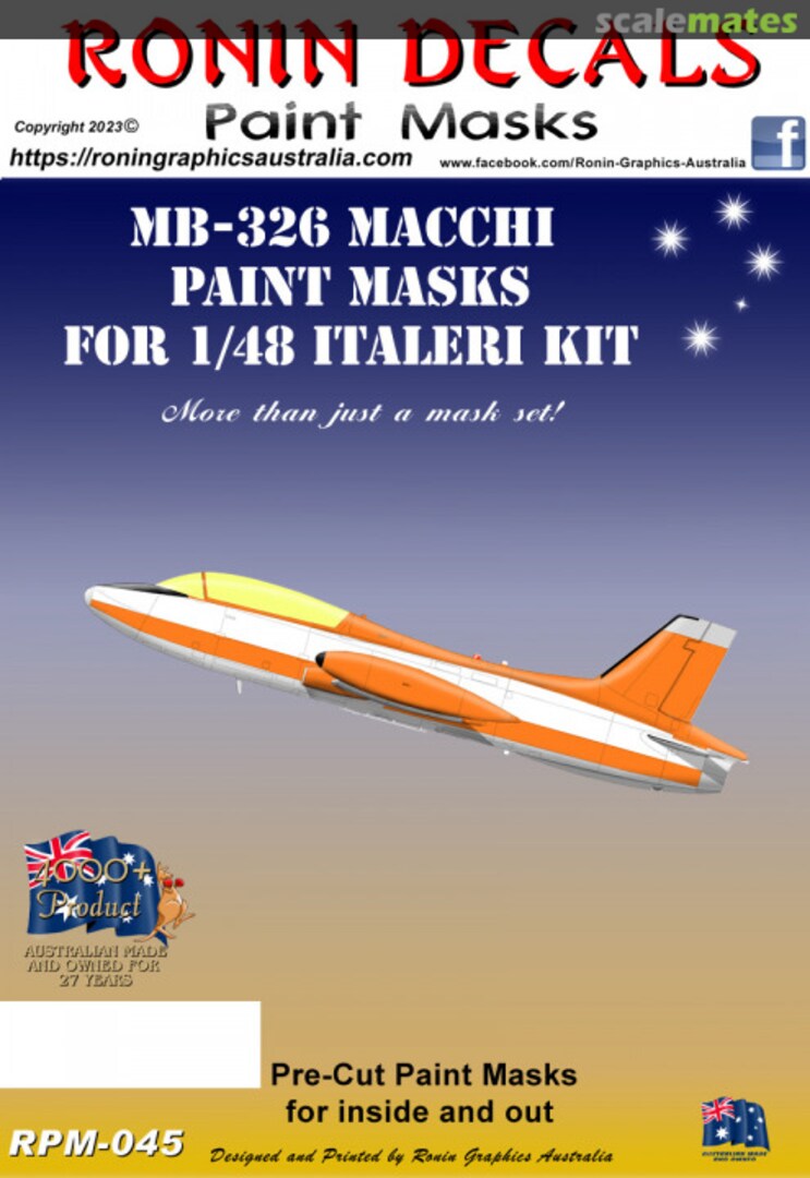 Boxart MB-326 Macchi Paint Masks RPM-045 Ronin Decals