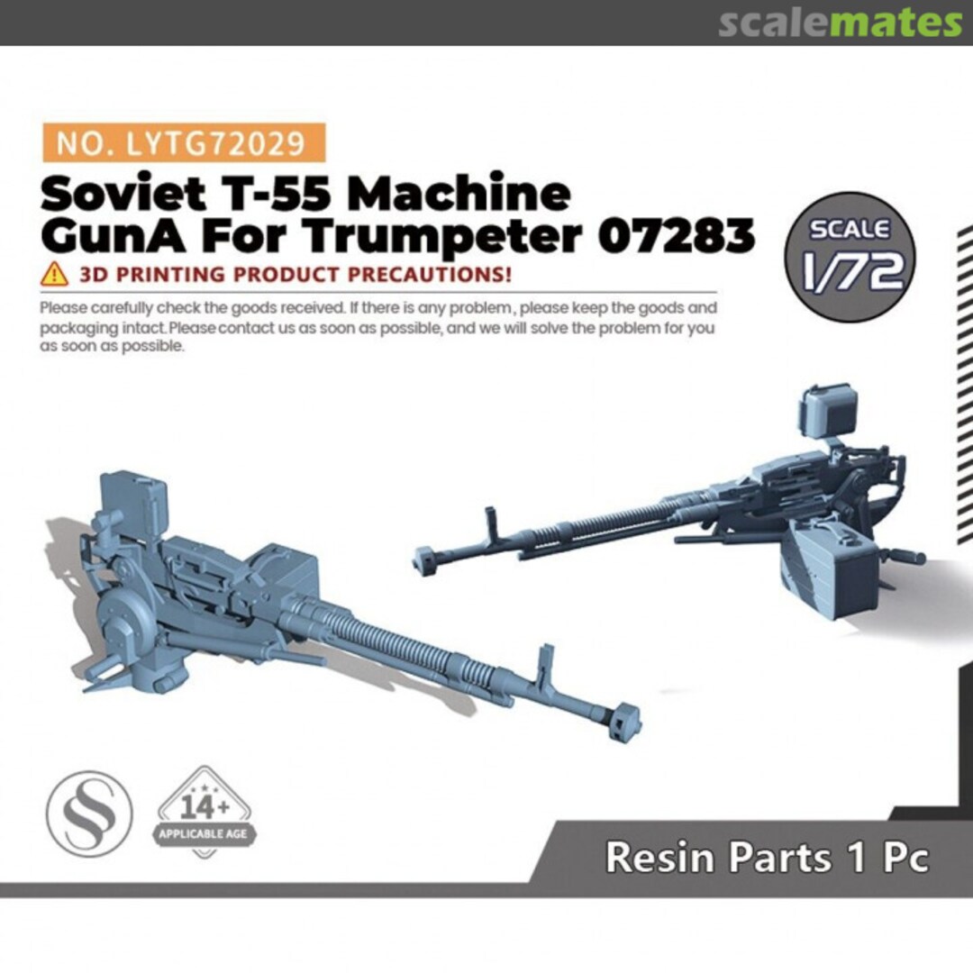 Boxart Soviet T-55 Machine Gun A LYTG72029 Yao's Studio