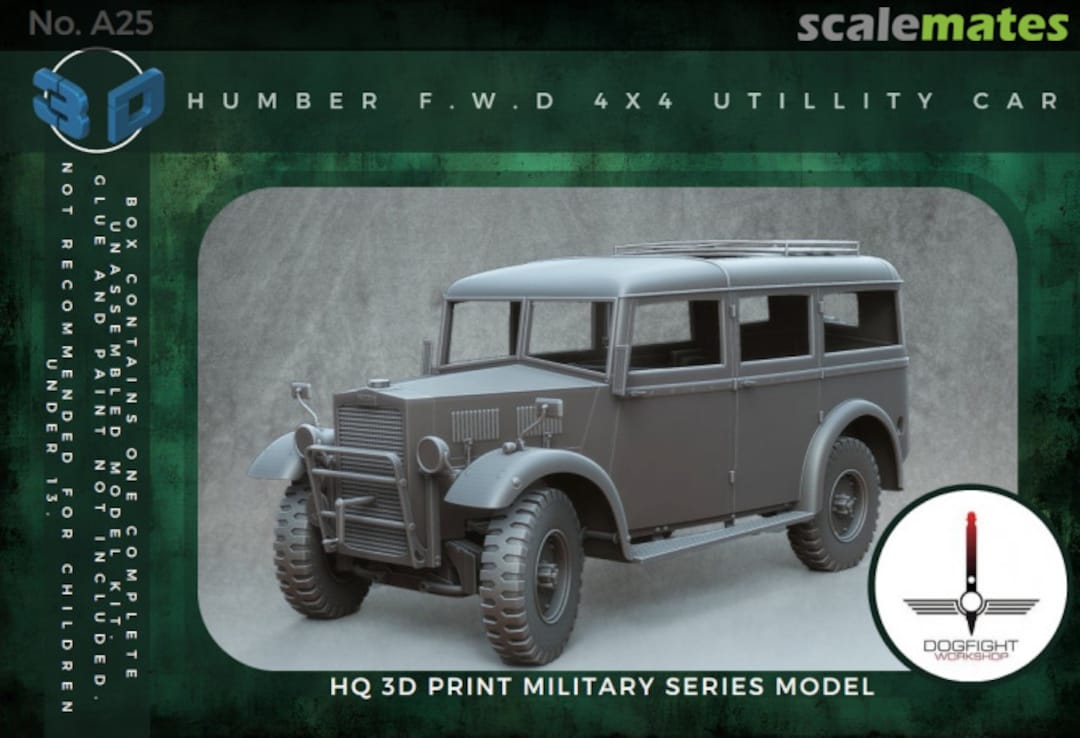 Boxart Humber F.W.D 4x4 utillity car 48A25 Dogfight Workshop