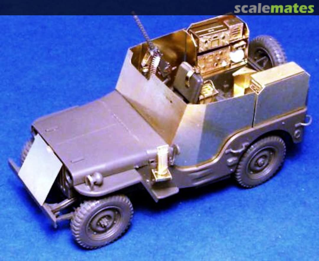 Boxart Armoured Jeep with SCR-193 U.S. WWII radio set VMT35009 Minor