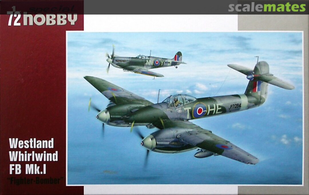 Boxart Westland Whirlwind FB Mk.I "Fighter-Bomber" SH72201 Special Hobby