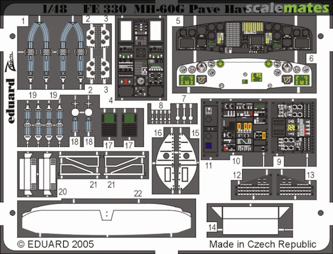 Boxart MH-60G - Interior FE330 Eduard