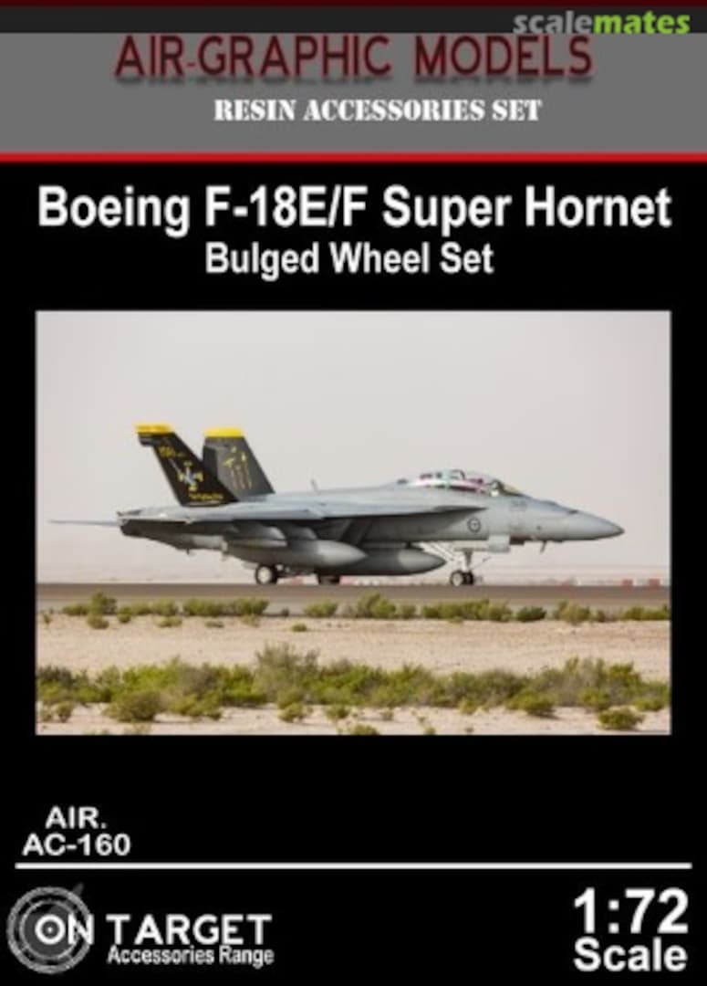 Boxart Boeing F-18 E/F Super Hornet Bulged Wheel Set AIR.AC-160 Air-Graphic Models