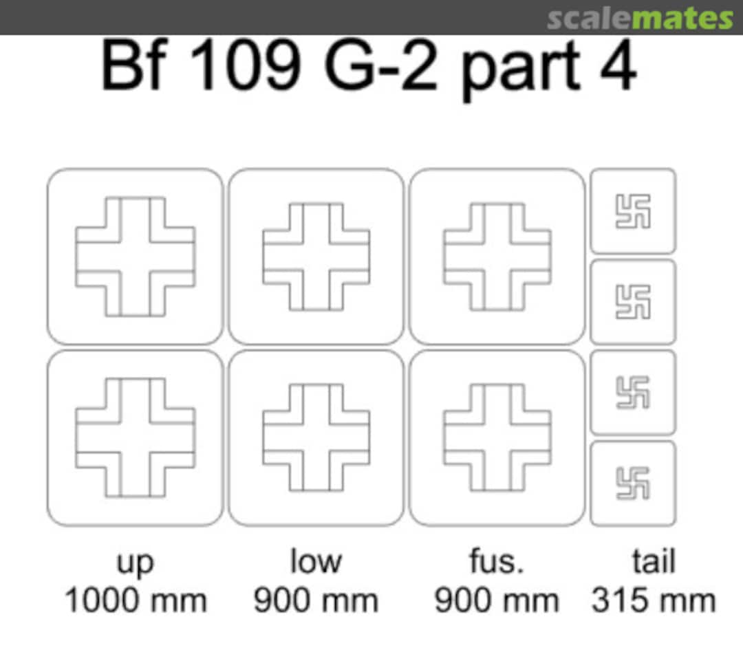 Boxart Bf 109 G-2 part 4 24012 Omask