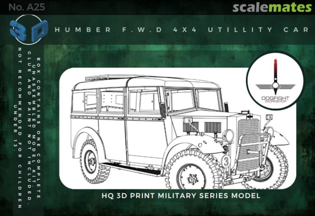 Boxart Humber F.W.D 4x4 utillity car 72A25 Dogfight Workshop