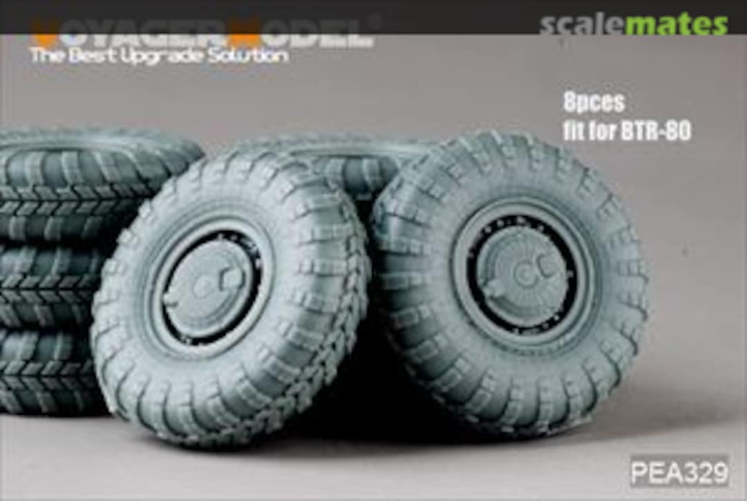 Boxart Modern Russian BTR-80 Road Wheels PEA329 Voyager Model