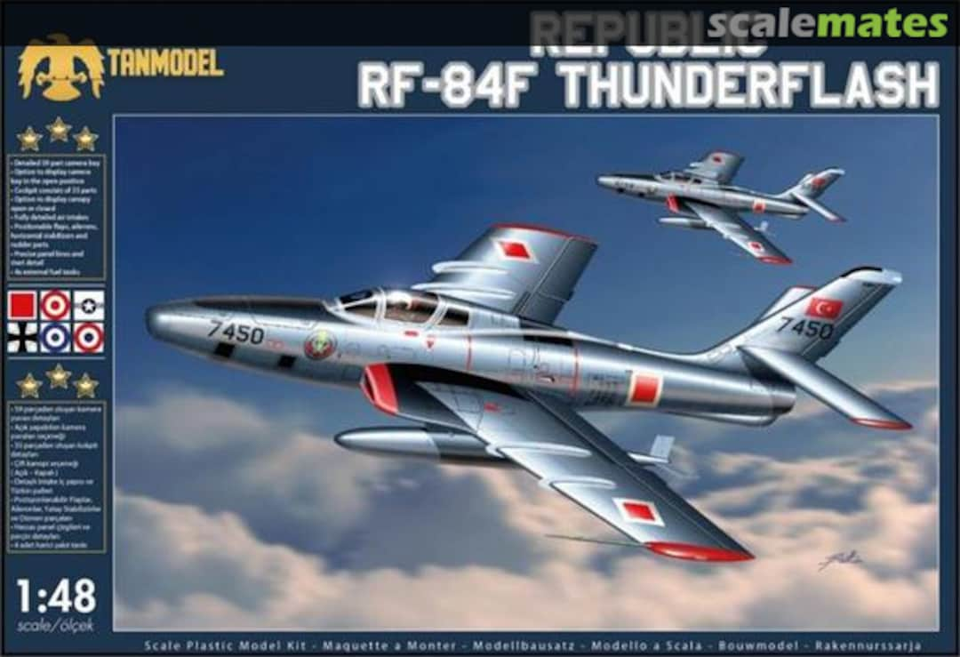 Boxart Republic RF-84F Thunderflash 2201 Tanmodel