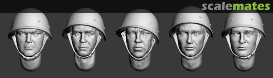 Boxart Soviet Heads in Helmets (WWII) (Set 1) ARM356017 Armor35