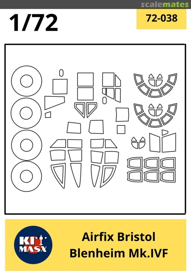 Boxart Bristol Blenheim Mk.IVF 72-038 Kit Masx