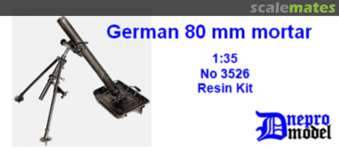 Boxart German 80mm mortar 3526 Dnepro Model