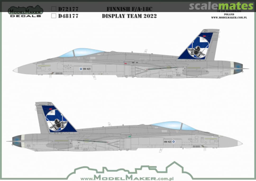 Boxart Finnish F/A-18C Display Team 2022 D72177 ModelMaker