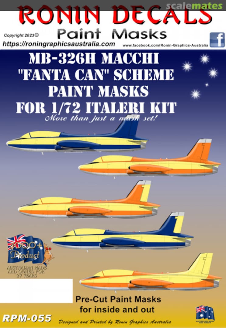 Boxart MB-326H Macchi "Fanta Can" Paint masks RPM-055 Ronin Decals