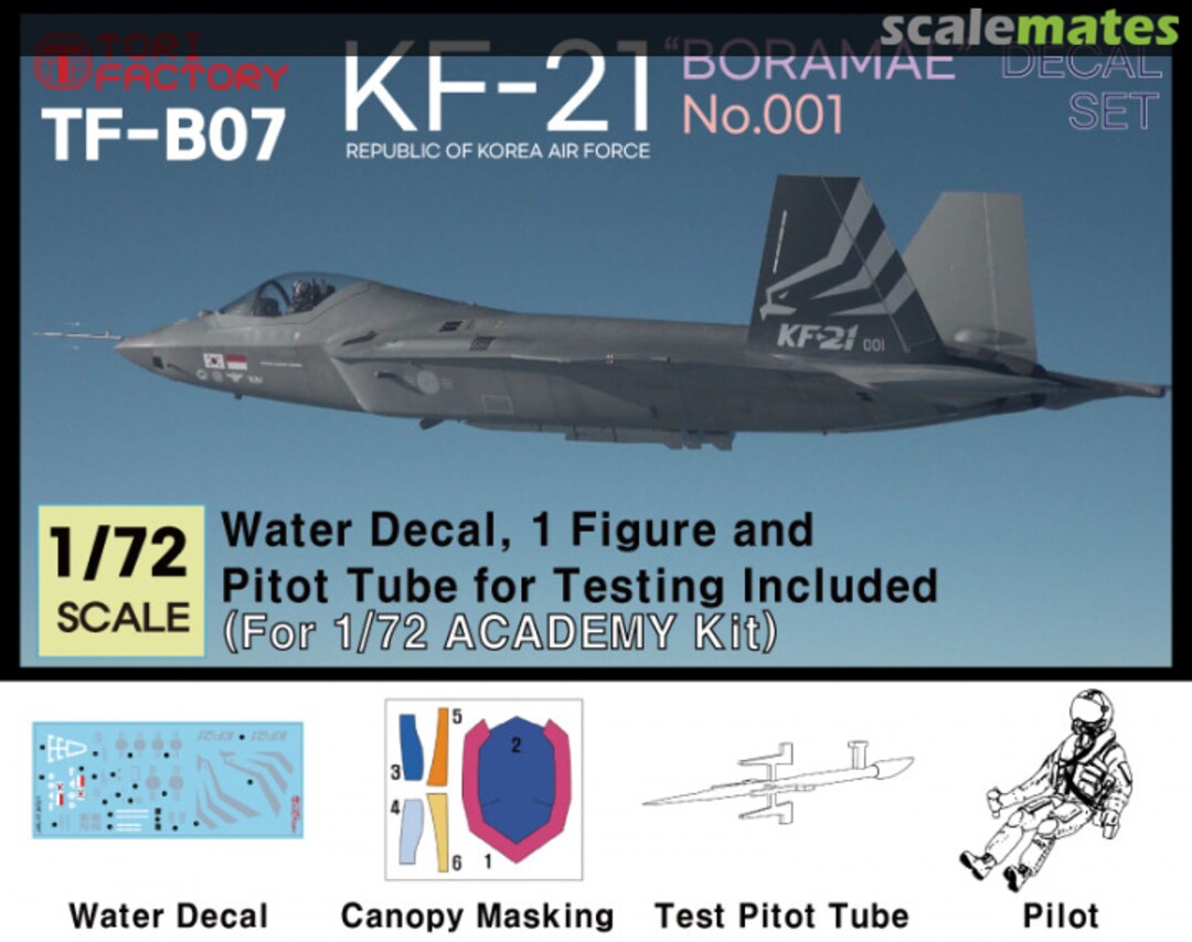 Boxart KF-21 Boramae No.001 Decal Set with Measurement Probe TF-B07 Tori Factory