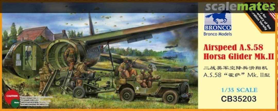 Boxart Airspeed A.S.58 Horsa Glider Mk.II CB35203 Bronco